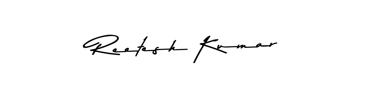 Use a signature maker to create a handwritten signature online. With this signature software, you can design (Asem Kandis PERSONAL USE) your own signature for name Reetesh Kumar. Reetesh Kumar signature style 9 images and pictures png