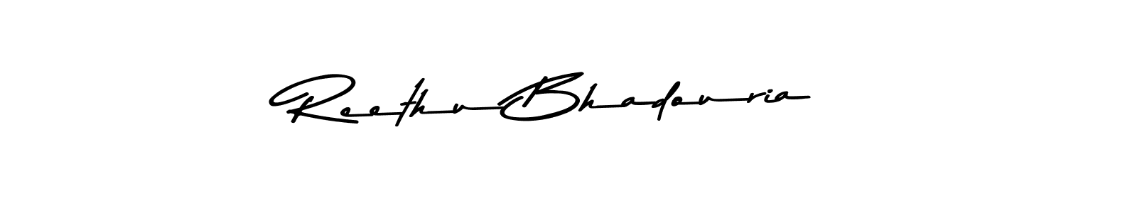 The best way (Asem Kandis PERSONAL USE) to make a short signature is to pick only two or three words in your name. The name Reethu Bhadouria include a total of six letters. For converting this name. Reethu Bhadouria signature style 9 images and pictures png