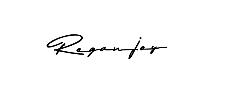 Make a beautiful signature design for name Reganjoy. With this signature (Asem Kandis PERSONAL USE) style, you can create a handwritten signature for free. Reganjoy signature style 9 images and pictures png