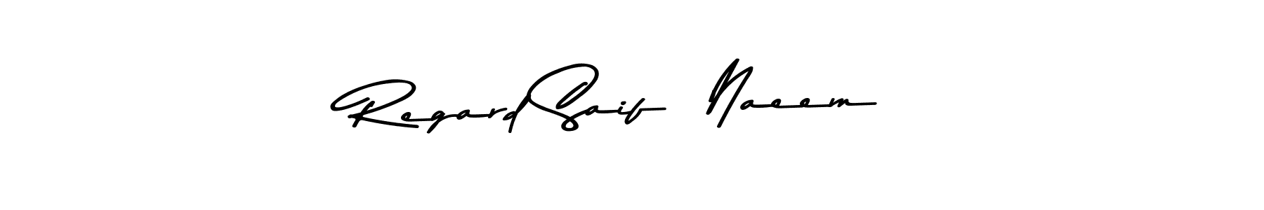 Check out images of Autograph of Regard Saif  Naeem name. Actor Regard Saif  Naeem Signature Style. Asem Kandis PERSONAL USE is a professional sign style online. Regard Saif  Naeem signature style 9 images and pictures png