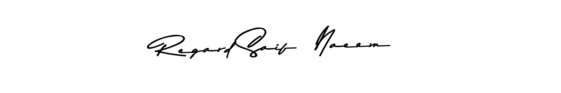 Check out images of Autograph of Regard Saif  Naeem name. Actor Regard Saif  Naeem Signature Style. Asem Kandis PERSONAL USE is a professional sign style online. Regard Saif  Naeem signature style 9 images and pictures png