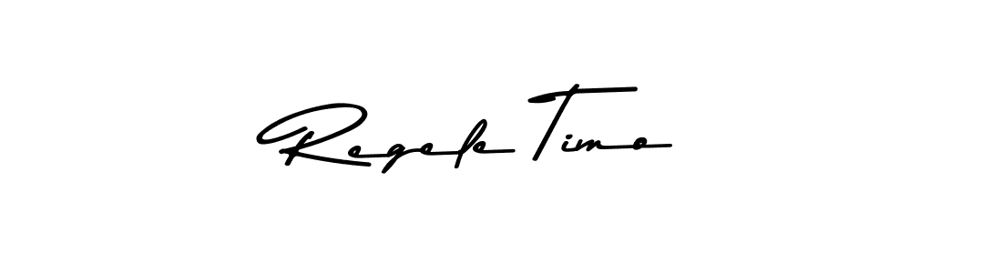 Create a beautiful signature design for name Regele Timo. With this signature (Asem Kandis PERSONAL USE) fonts, you can make a handwritten signature for free. Regele Timo signature style 9 images and pictures png