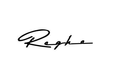 Use a signature maker to create a handwritten signature online. With this signature software, you can design (Asem Kandis PERSONAL USE) your own signature for name Reghe. Reghe signature style 9 images and pictures png