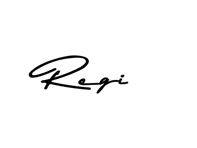 How to make Regi signature? Asem Kandis PERSONAL USE is a professional autograph style. Create handwritten signature for Regi name. Regi signature style 9 images and pictures png