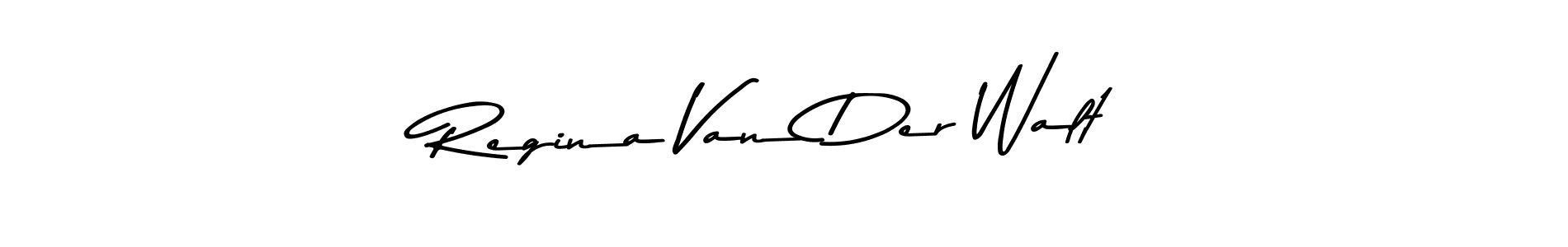 This is the best signature style for the Regina Van Der Walt name. Also you like these signature font (Asem Kandis PERSONAL USE). Mix name signature. Regina Van Der Walt signature style 9 images and pictures png