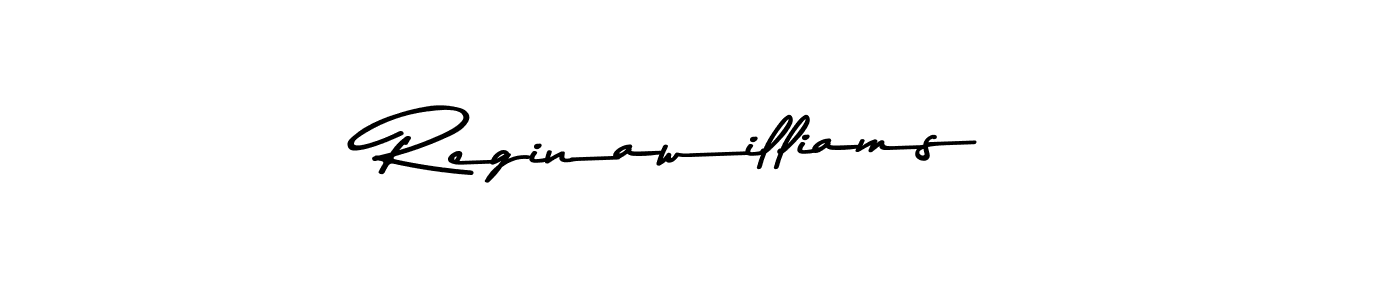 Create a beautiful signature design for name Reginawilliams. With this signature (Asem Kandis PERSONAL USE) fonts, you can make a handwritten signature for free. Reginawilliams signature style 9 images and pictures png
