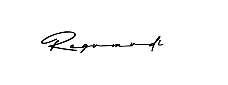 How to make Regumudi name signature. Use Asem Kandis PERSONAL USE style for creating short signs online. This is the latest handwritten sign. Regumudi signature style 9 images and pictures png