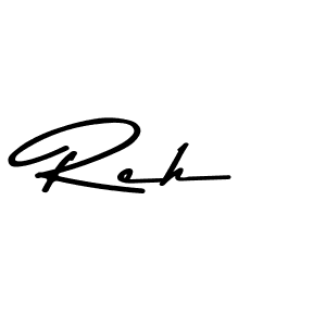 This is the best signature style for the Reh name. Also you like these signature font (Asem Kandis PERSONAL USE). Mix name signature. Reh signature style 9 images and pictures png