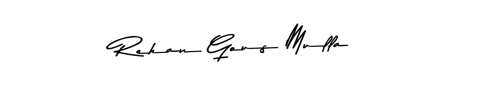 How to make Rehan Gous Mulla signature? Asem Kandis PERSONAL USE is a professional autograph style. Create handwritten signature for Rehan Gous Mulla name. Rehan Gous Mulla signature style 9 images and pictures png