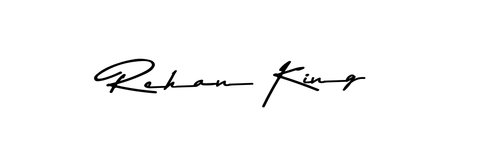 Design your own signature with our free online signature maker. With this signature software, you can create a handwritten (Asem Kandis PERSONAL USE) signature for name Rehan King. Rehan King signature style 9 images and pictures png