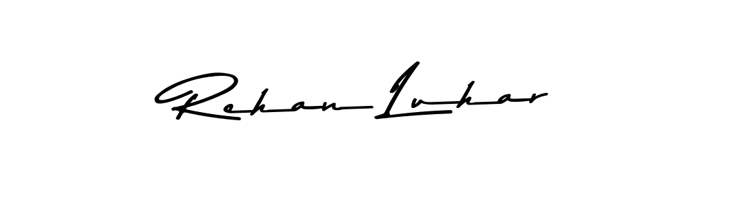 The best way (Asem Kandis PERSONAL USE) to make a short signature is to pick only two or three words in your name. The name Rehan Luhar include a total of six letters. For converting this name. Rehan Luhar signature style 9 images and pictures png