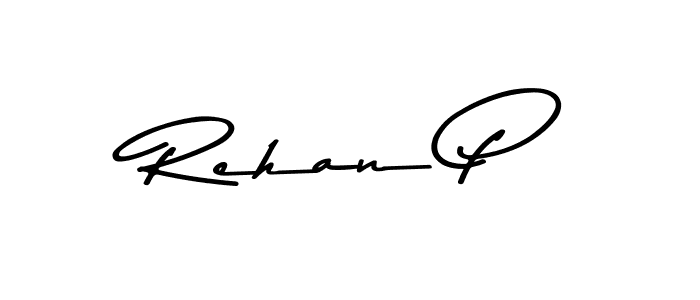 Also we have Rehan P name is the best signature style. Create professional handwritten signature collection using Asem Kandis PERSONAL USE autograph style. Rehan P signature style 9 images and pictures png