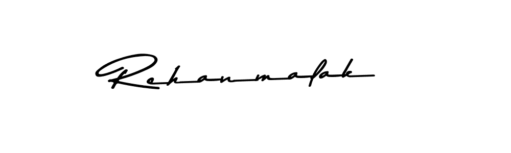 Design your own signature with our free online signature maker. With this signature software, you can create a handwritten (Asem Kandis PERSONAL USE) signature for name Rehanmalak. Rehanmalak signature style 9 images and pictures png