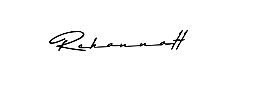 Make a beautiful signature design for name Rehannatt. With this signature (Asem Kandis PERSONAL USE) style, you can create a handwritten signature for free. Rehannatt signature style 9 images and pictures png