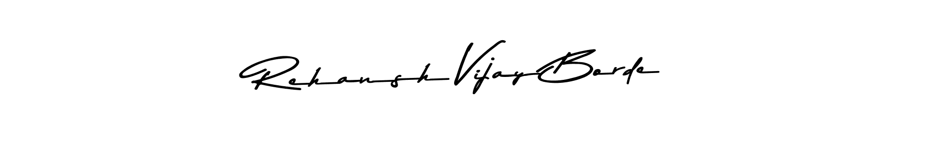 Similarly Asem Kandis PERSONAL USE is the best handwritten signature design. Signature creator online .You can use it as an online autograph creator for name Rehansh Vijay Borde. Rehansh Vijay Borde signature style 9 images and pictures png