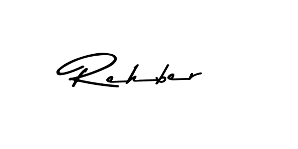 How to make Rehber name signature. Use Asem Kandis PERSONAL USE style for creating short signs online. This is the latest handwritten sign. Rehber signature style 9 images and pictures png