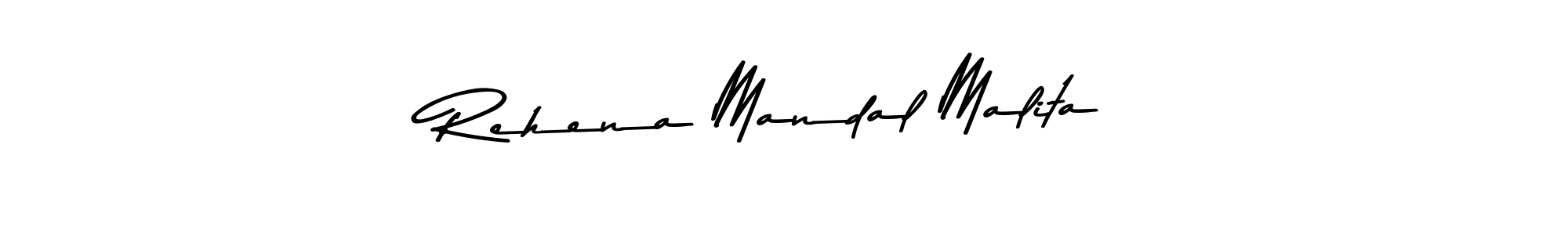 Design your own signature with our free online signature maker. With this signature software, you can create a handwritten (Asem Kandis PERSONAL USE) signature for name Rehena Mandal Malita. Rehena Mandal Malita signature style 9 images and pictures png
