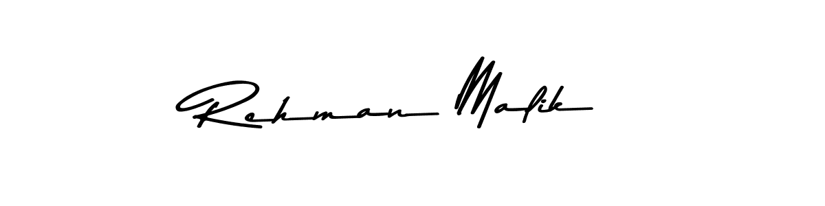 Design your own signature with our free online signature maker. With this signature software, you can create a handwritten (Asem Kandis PERSONAL USE) signature for name Rehman Malik. Rehman Malik signature style 9 images and pictures png
