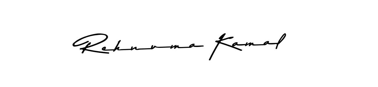 Make a beautiful signature design for name Rehnuma Kamal. With this signature (Asem Kandis PERSONAL USE) style, you can create a handwritten signature for free. Rehnuma Kamal signature style 9 images and pictures png