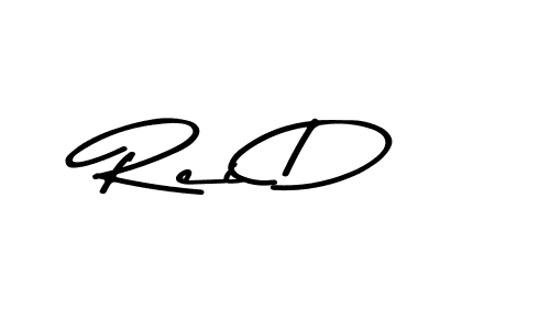 How to make Rei D name signature. Use Asem Kandis PERSONAL USE style for creating short signs online. This is the latest handwritten sign. Rei D signature style 9 images and pictures png