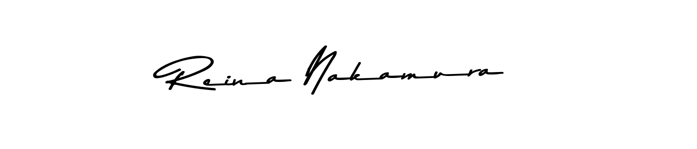 How to make Reina Nakamura signature? Asem Kandis PERSONAL USE is a professional autograph style. Create handwritten signature for Reina Nakamura name. Reina Nakamura signature style 9 images and pictures png