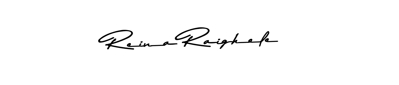 Design your own signature with our free online signature maker. With this signature software, you can create a handwritten (Asem Kandis PERSONAL USE) signature for name Reina Raighele. Reina Raighele signature style 9 images and pictures png