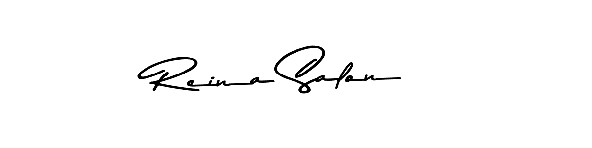 Design your own signature with our free online signature maker. With this signature software, you can create a handwritten (Asem Kandis PERSONAL USE) signature for name Reina Salon . Reina Salon  signature style 9 images and pictures png