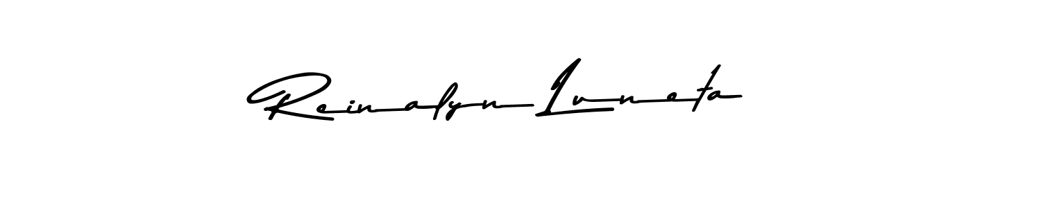Make a beautiful signature design for name Reinalyn Luneta. With this signature (Asem Kandis PERSONAL USE) style, you can create a handwritten signature for free. Reinalyn Luneta signature style 9 images and pictures png