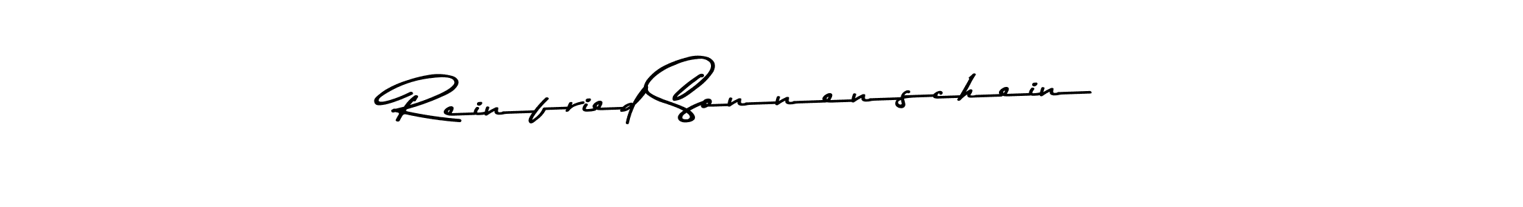 Create a beautiful signature design for name Reinfried Sonnenschein. With this signature (Asem Kandis PERSONAL USE) fonts, you can make a handwritten signature for free. Reinfried Sonnenschein signature style 9 images and pictures png