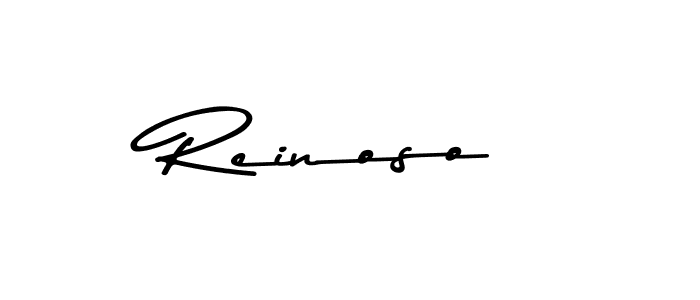 Create a beautiful signature design for name Reinoso. With this signature (Asem Kandis PERSONAL USE) fonts, you can make a handwritten signature for free. Reinoso signature style 9 images and pictures png