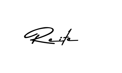 Reite stylish signature style. Best Handwritten Sign (Asem Kandis PERSONAL USE) for my name. Handwritten Signature Collection Ideas for my name Reite. Reite signature style 9 images and pictures png