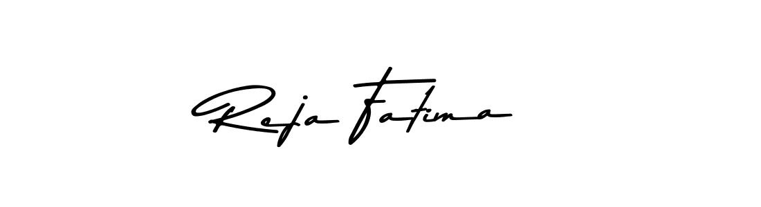 Design your own signature with our free online signature maker. With this signature software, you can create a handwritten (Asem Kandis PERSONAL USE) signature for name Reja Fatima. Reja Fatima signature style 9 images and pictures png