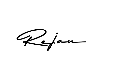 Create a beautiful signature design for name Rejan. With this signature (Asem Kandis PERSONAL USE) fonts, you can make a handwritten signature for free. Rejan signature style 9 images and pictures png