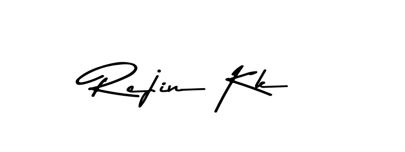 Make a beautiful signature design for name Rejin Kk. With this signature (Asem Kandis PERSONAL USE) style, you can create a handwritten signature for free. Rejin Kk signature style 9 images and pictures png