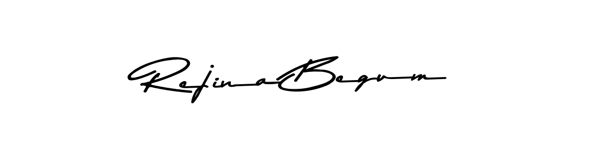 Create a beautiful signature design for name Rejina Begum. With this signature (Asem Kandis PERSONAL USE) fonts, you can make a handwritten signature for free. Rejina Begum signature style 9 images and pictures png