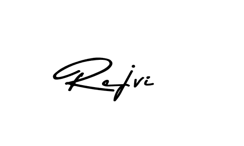 This is the best signature style for the Rejvi name. Also you like these signature font (Asem Kandis PERSONAL USE). Mix name signature. Rejvi signature style 9 images and pictures png