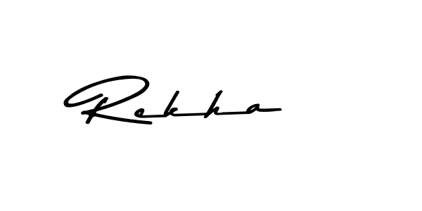 Rekha  stylish signature style. Best Handwritten Sign (Asem Kandis PERSONAL USE) for my name. Handwritten Signature Collection Ideas for my name Rekha . Rekha  signature style 9 images and pictures png