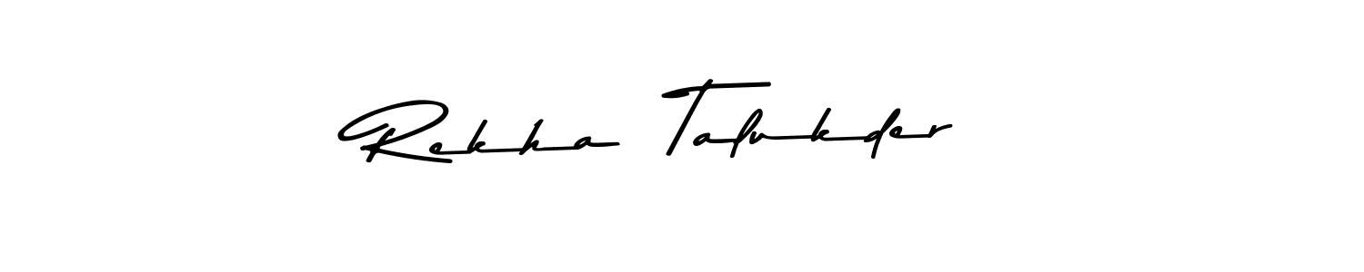 Make a beautiful signature design for name Rekha  Talukder. Use this online signature maker to create a handwritten signature for free. Rekha  Talukder signature style 9 images and pictures png