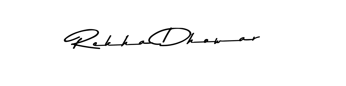 Use a signature maker to create a handwritten signature online. With this signature software, you can design (Asem Kandis PERSONAL USE) your own signature for name Rekha Dhowar. Rekha Dhowar signature style 9 images and pictures png