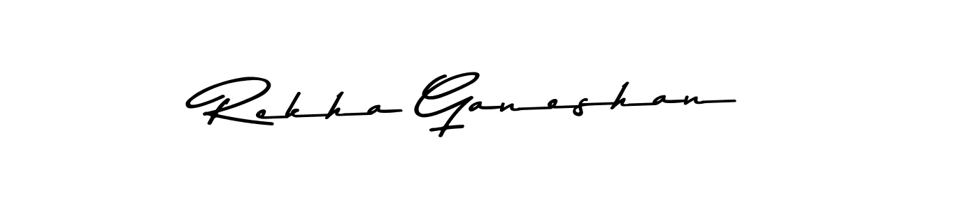 Also You can easily find your signature by using the search form. We will create Rekha Ganeshan name handwritten signature images for you free of cost using Asem Kandis PERSONAL USE sign style. Rekha Ganeshan signature style 9 images and pictures png