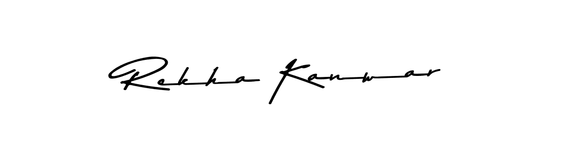This is the best signature style for the Rekha Kanwar name. Also you like these signature font (Asem Kandis PERSONAL USE). Mix name signature. Rekha Kanwar signature style 9 images and pictures png
