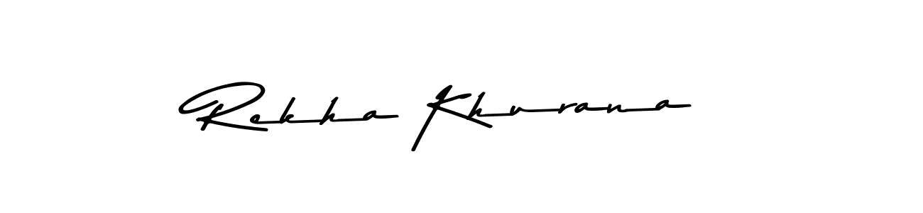 You should practise on your own different ways (Asem Kandis PERSONAL USE) to write your name (Rekha Khurana) in signature. don't let someone else do it for you. Rekha Khurana signature style 9 images and pictures png
