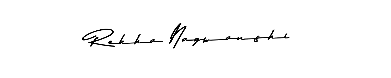 Rekha Nagwanshi stylish signature style. Best Handwritten Sign (Asem Kandis PERSONAL USE) for my name. Handwritten Signature Collection Ideas for my name Rekha Nagwanshi. Rekha Nagwanshi signature style 9 images and pictures png
