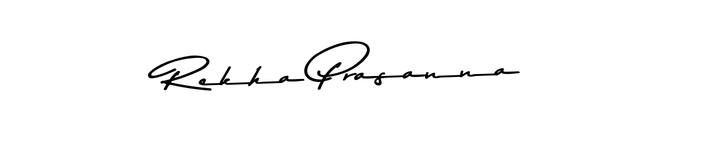 Make a beautiful signature design for name Rekha Prasanna. With this signature (Asem Kandis PERSONAL USE) style, you can create a handwritten signature for free. Rekha Prasanna signature style 9 images and pictures png