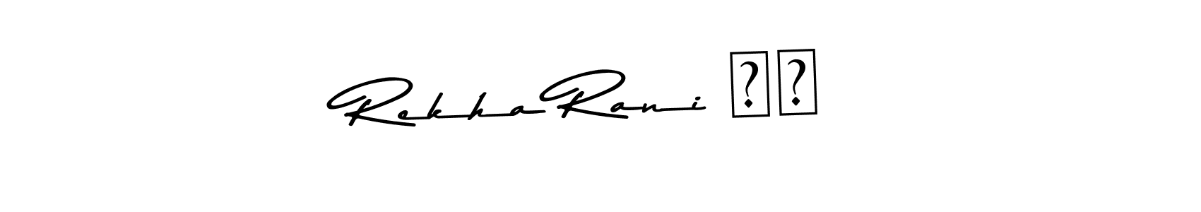 Also You can easily find your signature by using the search form. We will create Rekha Rani ❤️ name handwritten signature images for you free of cost using Asem Kandis PERSONAL USE sign style. Rekha Rani ❤️ signature style 9 images and pictures png