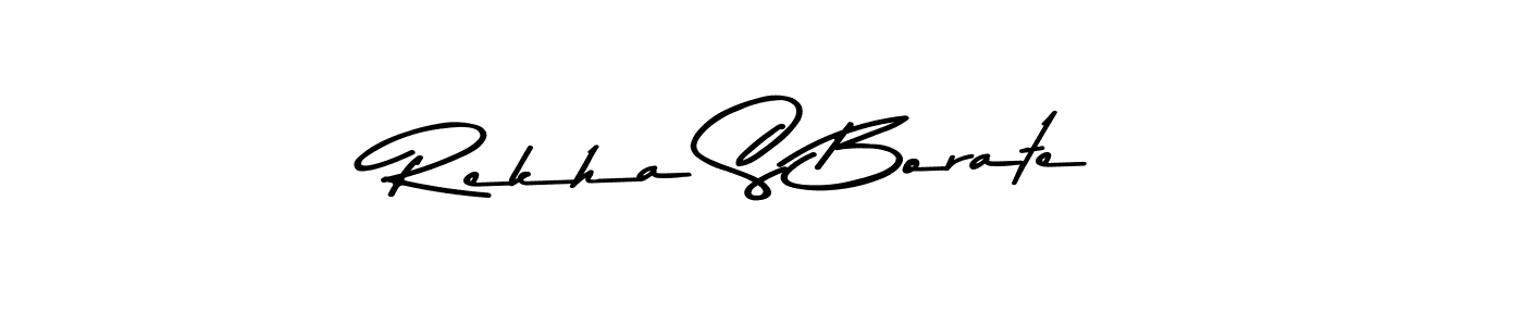 Design your own signature with our free online signature maker. With this signature software, you can create a handwritten (Asem Kandis PERSONAL USE) signature for name Rekha S Borate. Rekha S Borate signature style 9 images and pictures png