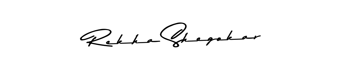 if you are searching for the best signature style for your name Rekha Shegokar. so please give up your signature search. here we have designed multiple signature styles  using Asem Kandis PERSONAL USE. Rekha Shegokar signature style 9 images and pictures png