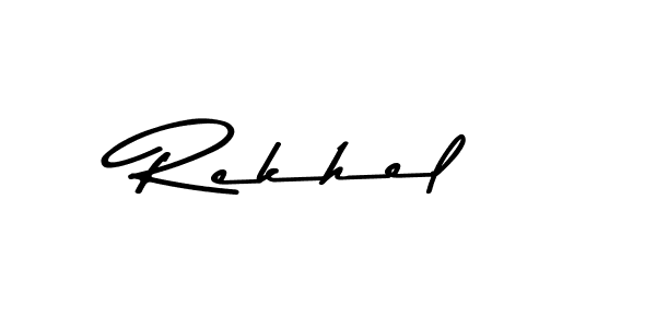 Use a signature maker to create a handwritten signature online. With this signature software, you can design (Asem Kandis PERSONAL USE) your own signature for name Rekhel. Rekhel signature style 9 images and pictures png