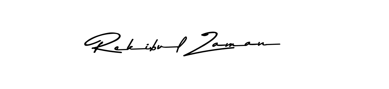 Make a beautiful signature design for name Rekibul Zaman. With this signature (Asem Kandis PERSONAL USE) style, you can create a handwritten signature for free. Rekibul Zaman signature style 9 images and pictures png