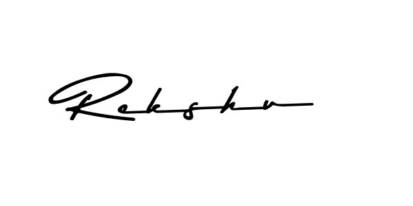 You can use this online signature creator to create a handwritten signature for the name Rekshu. This is the best online autograph maker. Rekshu signature style 9 images and pictures png